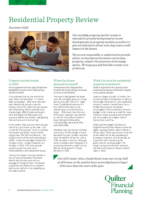Residential Property Review - December 2024